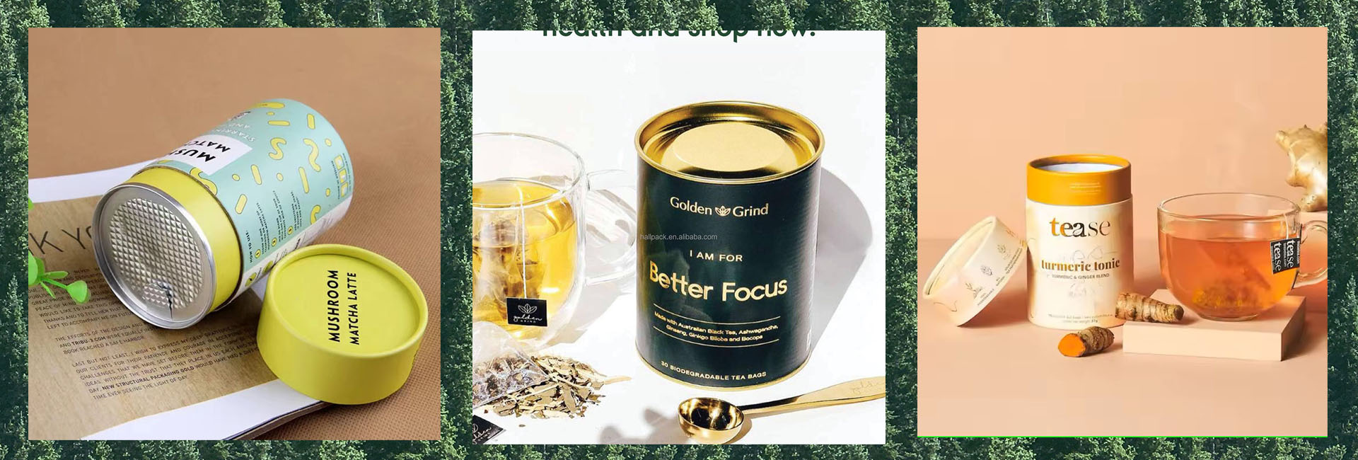 paper tube packaging tea té de embalaje de tubo de papel