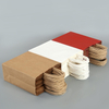 Bolsa con asa de transporte de papel Kraft reciclable RTS de fábrica blanca de 210x150x80mm, asas retorcidas, papel marrón biodegradable
