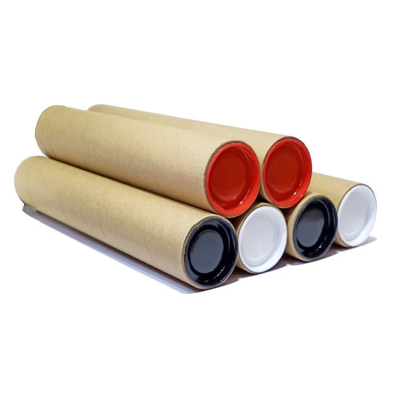 Cajas organizadoras rígidas redondas de papel reciclado de alta calidad, conjunto de tubos de papel, tubo de cartón redondo personalizado, cilindro de embalaje de té