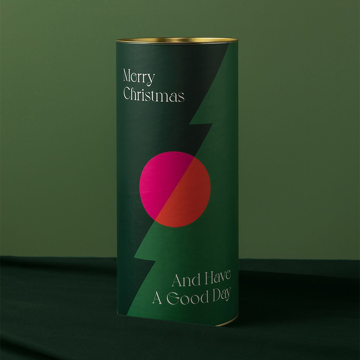 Tubo biodegradable, papel de embalaje, tapa de metal y parte inferior, tubos de envío reciclados, tubos de cartón de papel para alimentos y juego de regalo