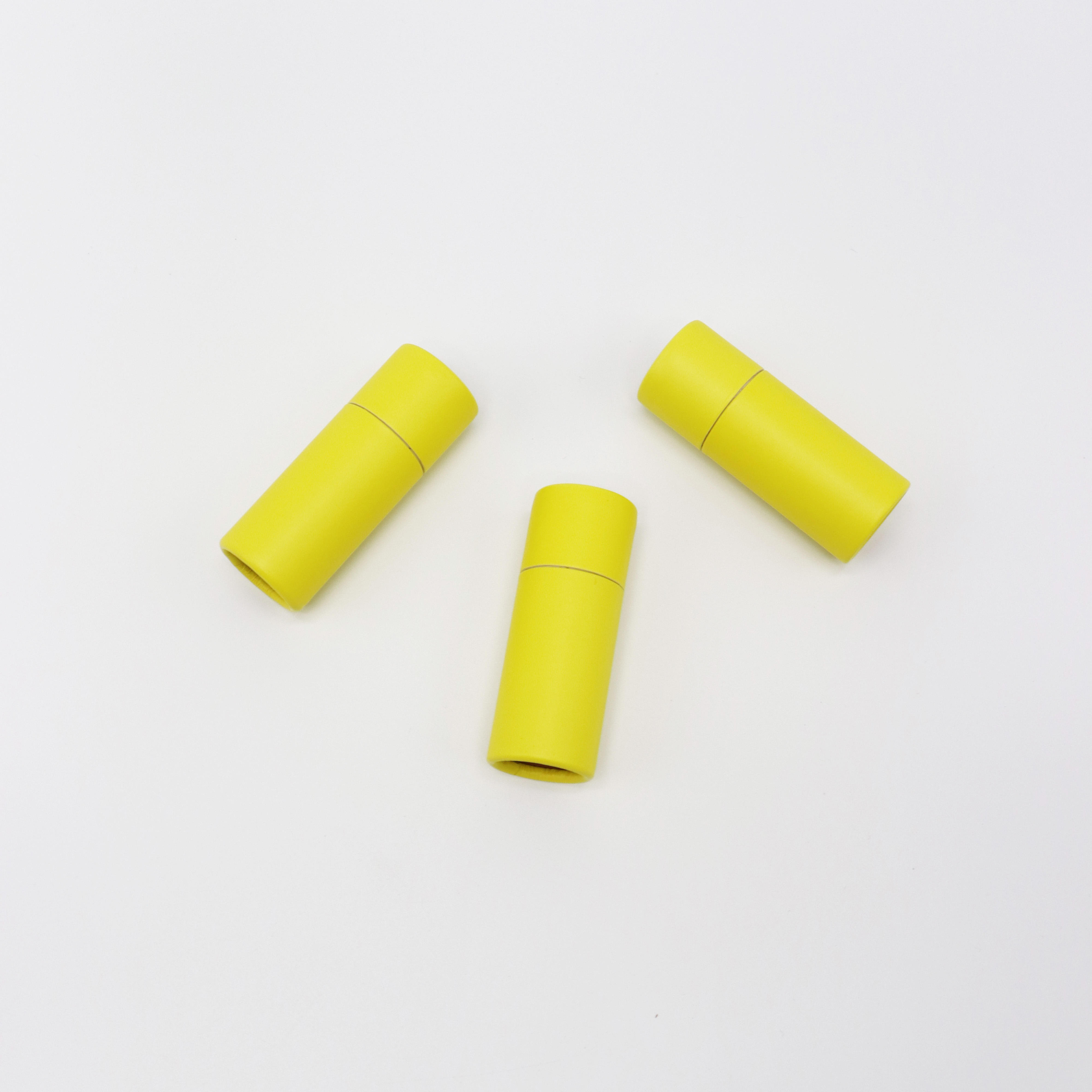 Caja de papel Kraft para cosméticos, tubo de papel de impresión en color, caja de embalaje, tubo de lápiz labial personalizado biodegradable, embalaje de tubo de cartón