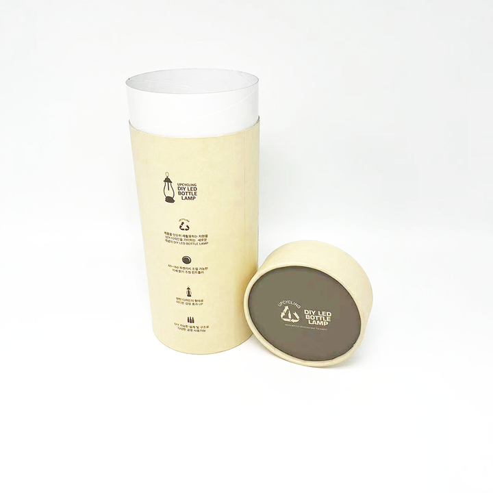 Caja cilíndrica de cartón electrónica respetuosa con el medio ambiente personalizada, embalaje de tubo de papel para cámara, reloj inteligente, auricular, luz LED