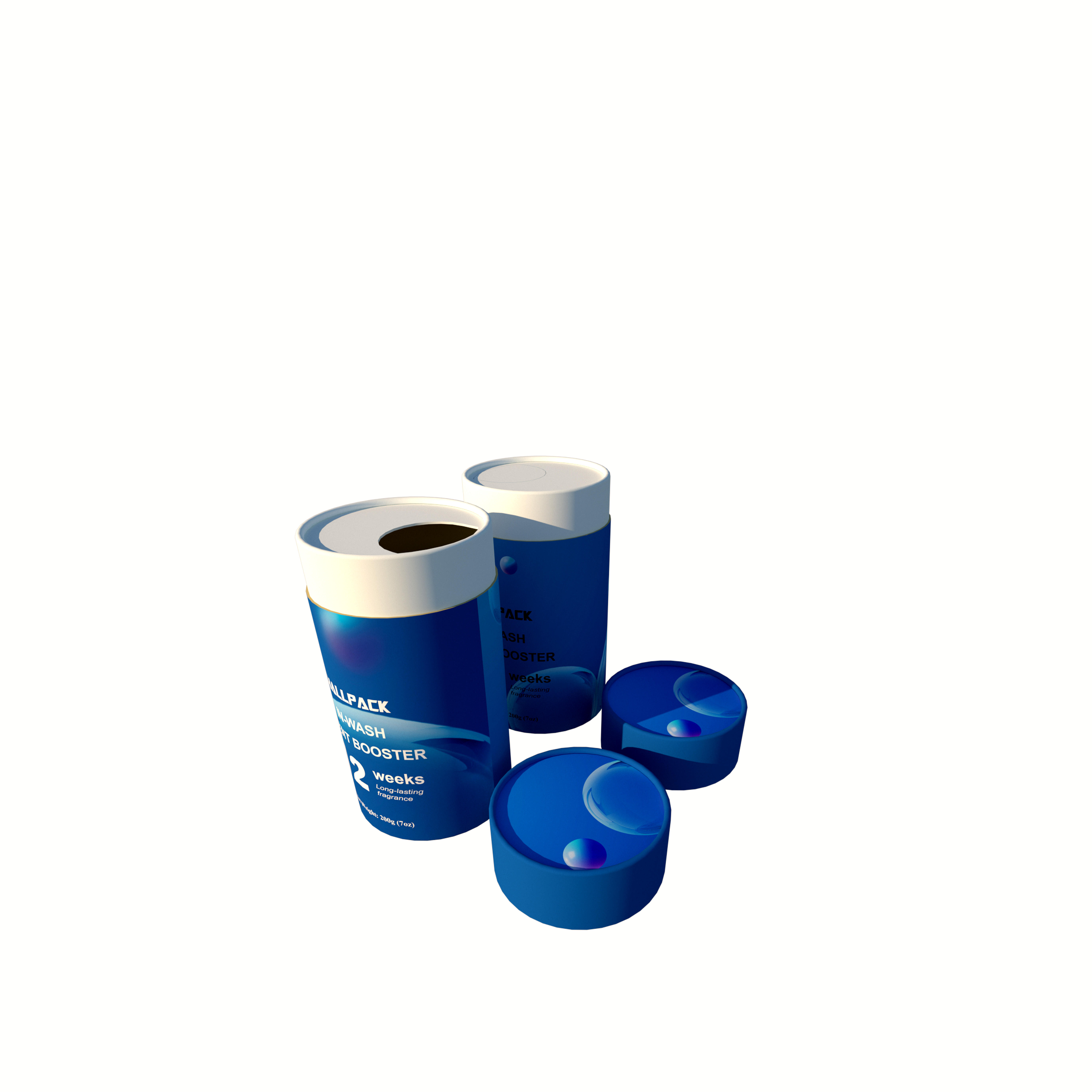 Logotipo personalizado, tubo de cartón de forma redonda, papel biodegradable, embalaje Push Up para refuerzo de aroma de lavado cosmético