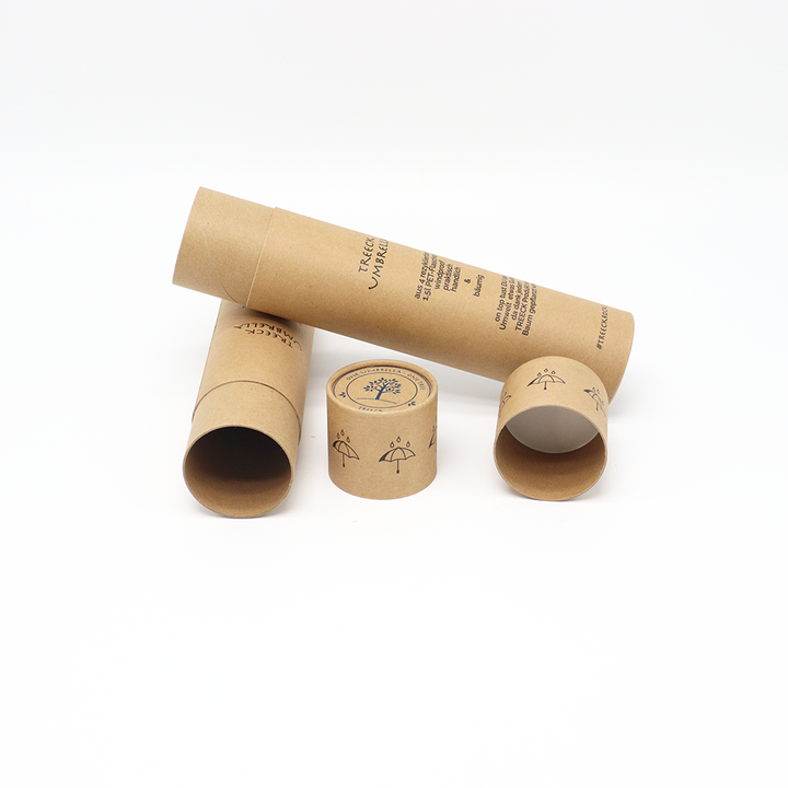 Tubo de papel de caja de cilindro de cartón ecológico personalizado, embalaje para botella, jarrón, papel tapiz, paraguas de bádminton