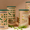 Cilindro de cartón hermético, tubo de papel reciclable con tapa fácil de quitar para proteína en polvo, colágeno, tubo de envasado de alimentos personalizado