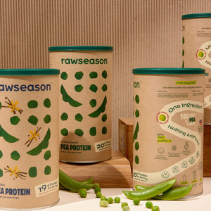 Cilindro de cartón hermético, tubo de papel reciclable con tapa fácil de quitar para proteína en polvo, colágeno, tubo de envasado de alimentos personalizado