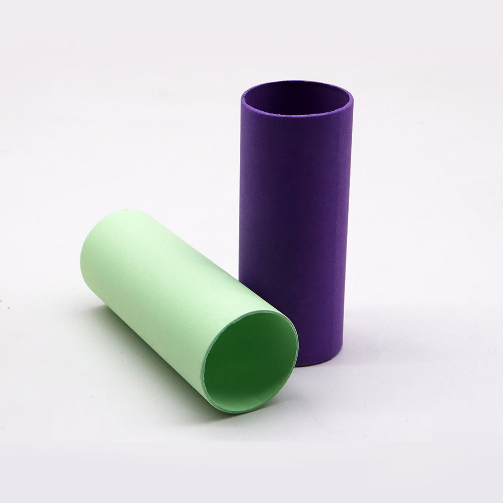 Tubos de papel coloridos hechos a mano para manualidades, tubos en rollo biodegradables y ecológicos para fines artísticos y artesanales, 4cm