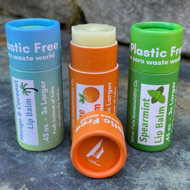 Gran oferta, tubo redondo de papel artesanal, tipo Push-Up ecológico para lápiz labial, embalaje de aceite esencial, superficie en relieve