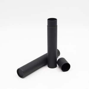 Tubo de papel de cartón Kraft marrón, póster de transporte por correo, embalaje con forma de cilindro, patrón de comida que desaparece, superventas