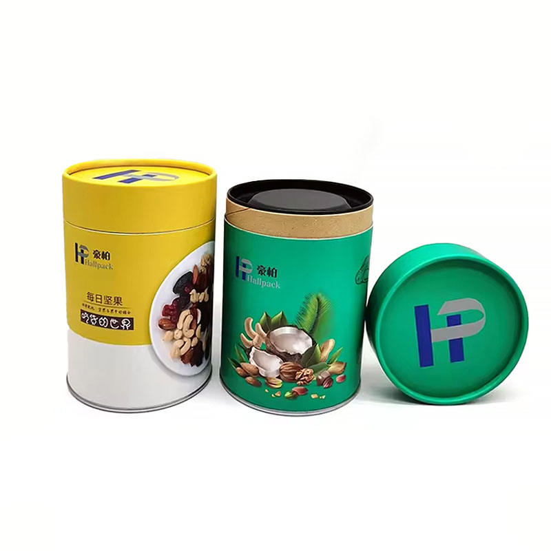 Tubo de cartón de papel Kraft redondo ecológico, calidad alimentaria para té, proteína en polvo, embalaje artesanal de Chocolate, impresiones personalizadas