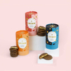 Hallpack-caja de tubo redondo de lámina caliente personalizada, Kraft biodegradable para té, chocolate, embalaje de alimentos orgánicos, tubo de papel