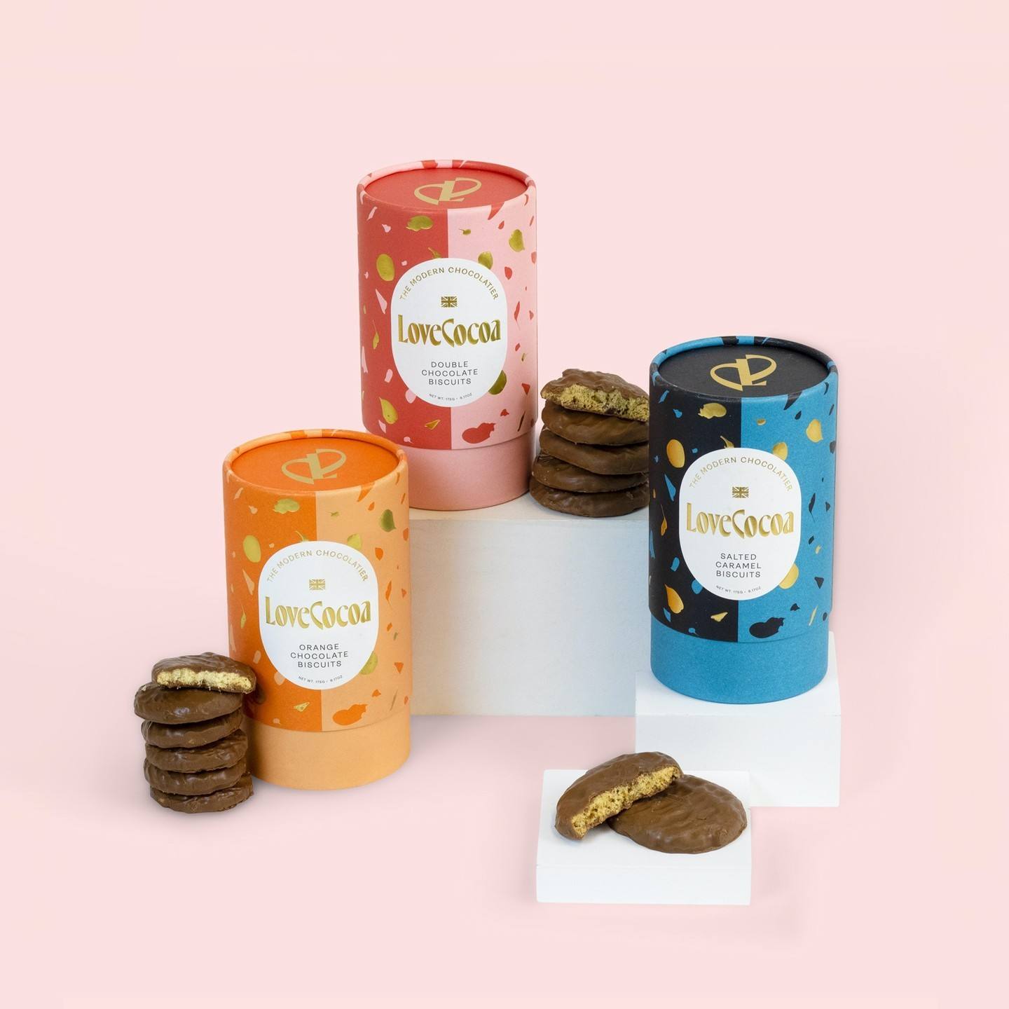 Hallpack-caja de tubo redondo de lámina caliente personalizada, Kraft biodegradable para té, chocolate, embalaje de alimentos orgánicos, tubo de papel