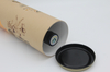 Tubos de envío personalizados Embalaje ecológico Tubos de papel personalizados Blanco Marrón Negro Soluciones de tubos de envío