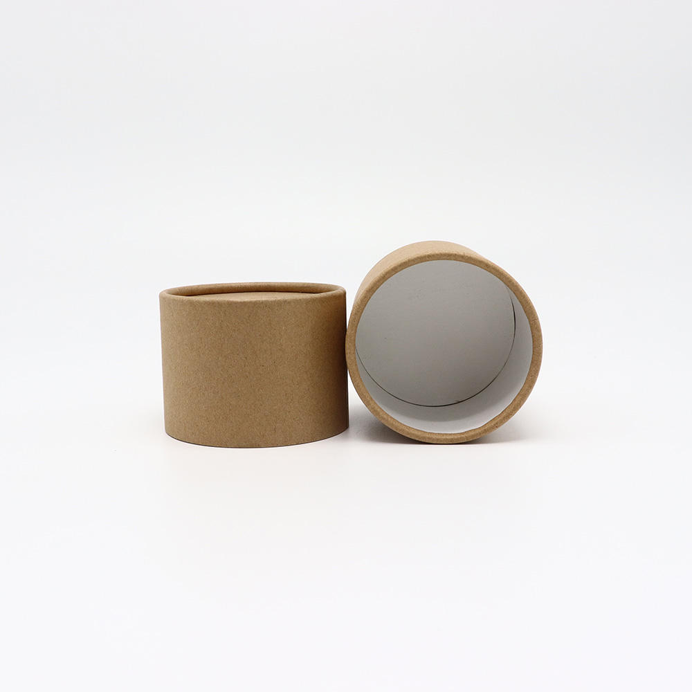 Tubos cosméticos de papel biodegradables Tubos Kraft en blanco