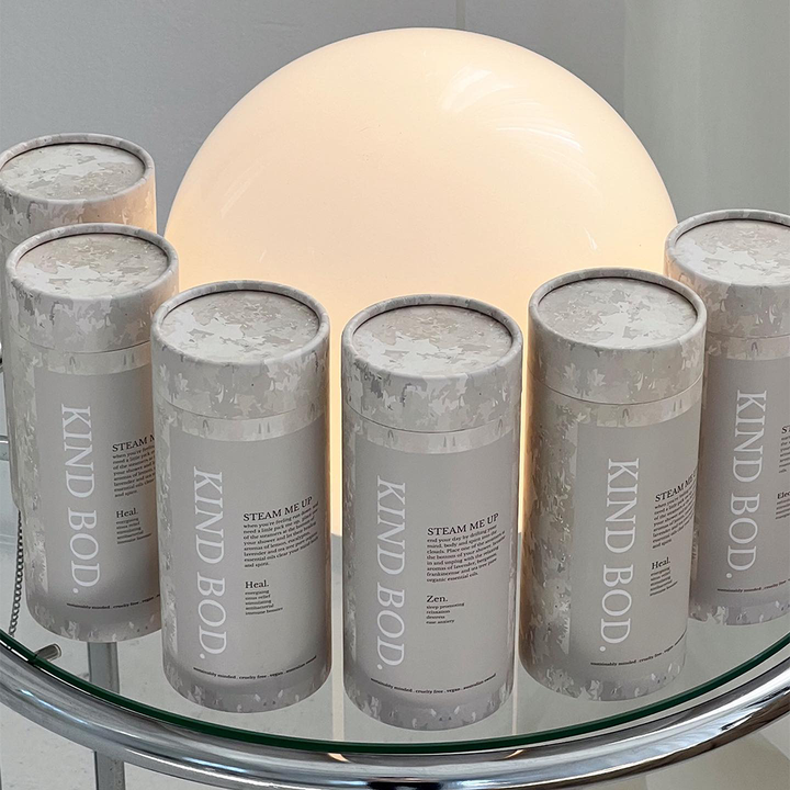 Tubo biodegradable hecho a mano 100% sin plástico, tubo de embalaje de cartón redondo para botella de perfume, aceite esencial