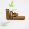 Embalaje de tubo de lápiz labial de papel Kraft biodegradable, diseño de marca, plato de papel Kraft giratorio, vela, uso artesanal, características, logotipo impreso