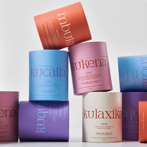 Caja de regalo de tubo de papel de embalaje de color de cartón redondo de cilindro de papel personalizado con logotipo para bolsa de té de aceites esenciales de perfume de vela