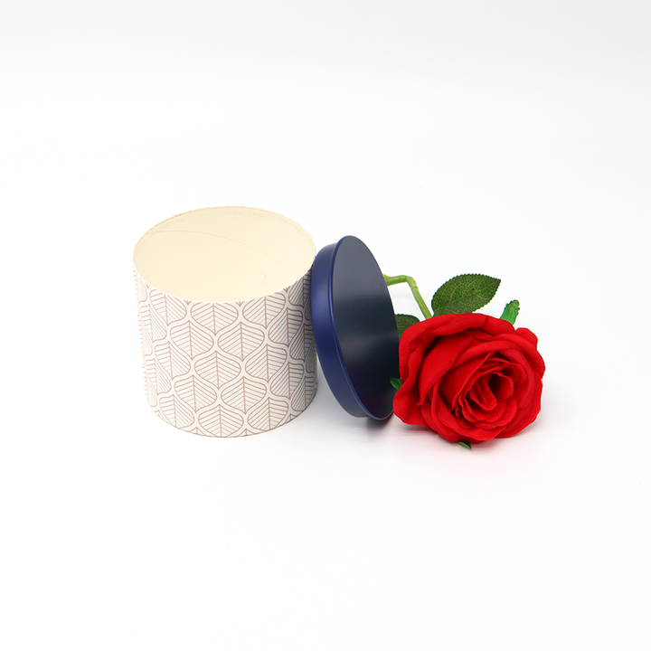 Embalaje cosmético personalizado de alta calidad, caja cilíndrica de cartón, embalaje de tubo de papel con cubierta metálica para crema de GEL para el cuidado de la piel