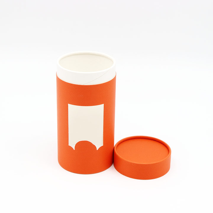 Embalaje de ropa personalizado respetuoso con el medio ambiente, caja cilíndrica de cartón, tubo de papel con ventana para camisetas, ropa interior, calcetines, toalla