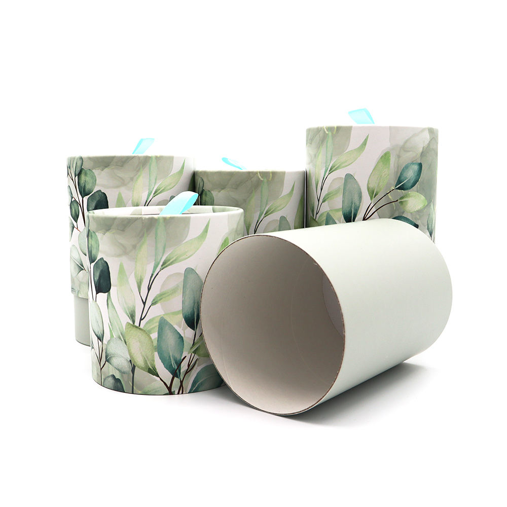Hallpack-caja redonda de té y café suelta, diseño personalizado, respetuoso con el medio ambiente, cilindro de embalaje, caja de embalaje de alimentos de cartón, tubo de papel