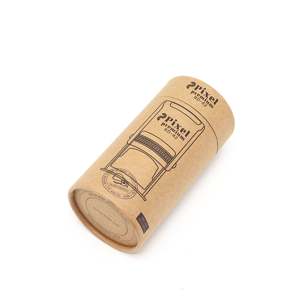 Cilindro de papel Kraft biodegradable, sello de papelería, bolígrafo, toalla, tubo de papel, embalaje utilizado para embalaje de necesidades diarias