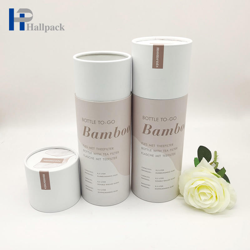 Firstsail Eco Friendly Diseño personalizado Caja redonda de té suelto en grano de café Caja de embalaje de cartón cilíndrico Caja de envasado de alimentos