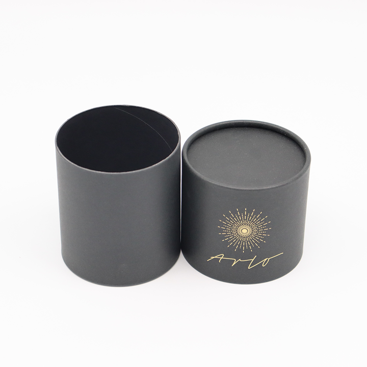 Tubo de papel de empaquetado de encargo respetuoso del medio ambiente de la caja del cilindro de la cartulina del regalo y del arte que empaqueta para la vela