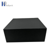 Caja de papel de encargo al por mayor del cartón plegable del negro de la caja de papel del embalaje de la impresión del logotipo