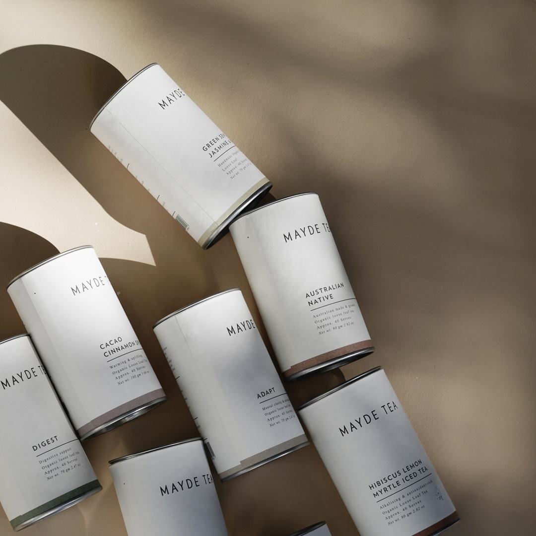 Bote de té de papel de caja de tubo redondo de diseño personalizado de alta calidad