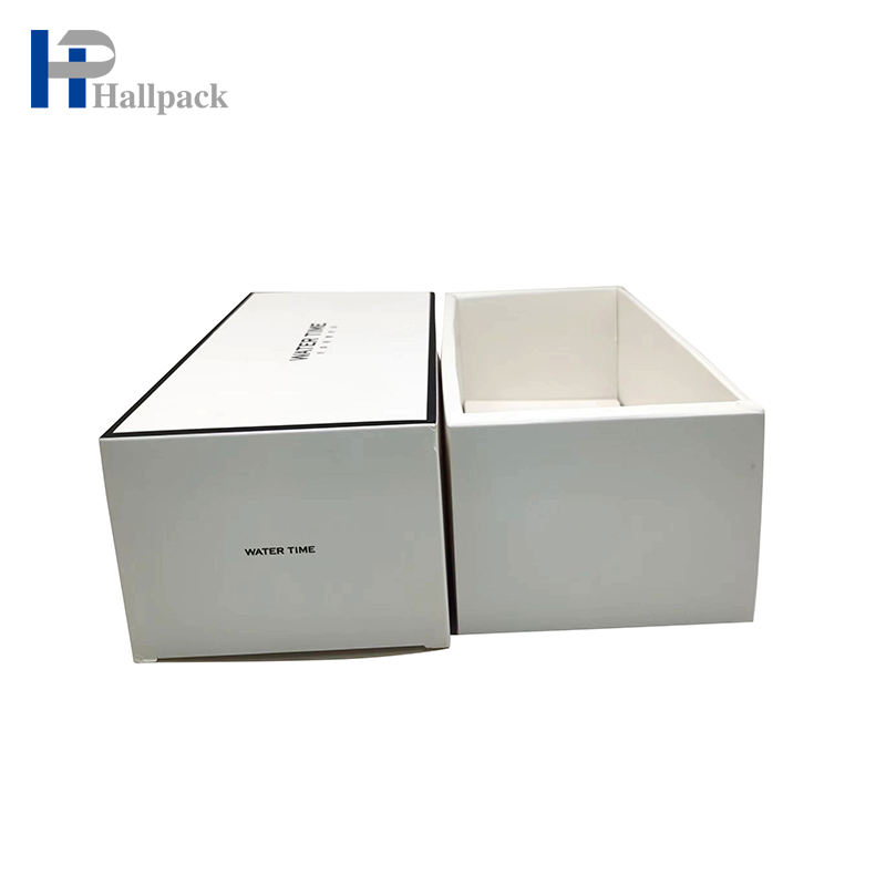 Caja de embalaje de papel de regalo de caja de papel tipo cajón de marca personalizada