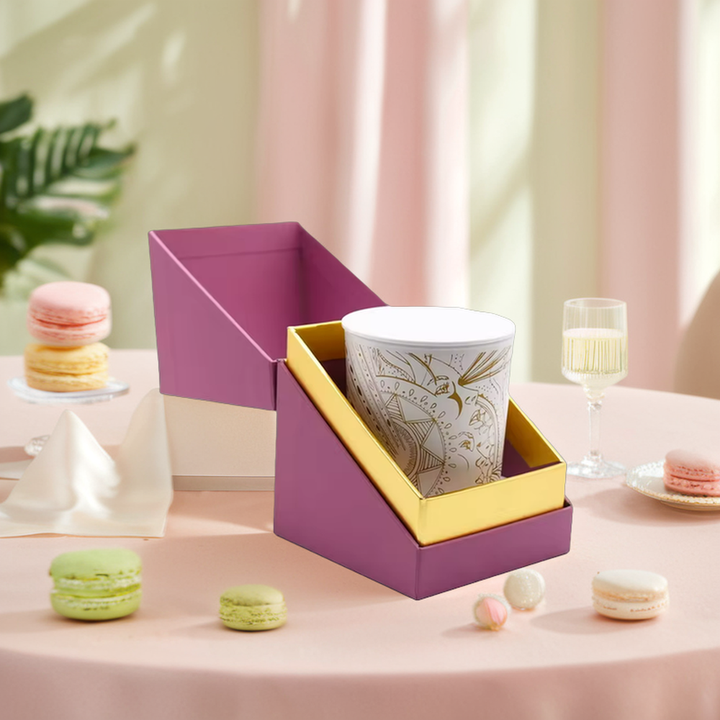 Caja rígida de lujo del pequeño favor del brillo de la caja de papel del regalo del caramelo de la boda con la laminación de Matt de la hoja de oro