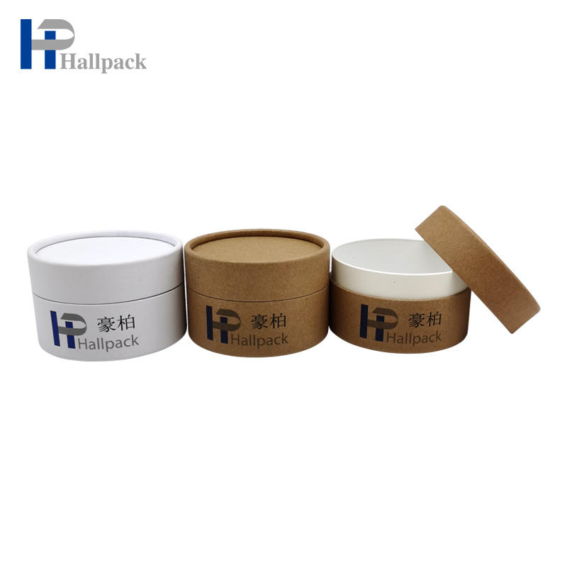 Cartón cilíndrico de papel biodegradable redondo resistente para embalaje de tubos redondos de velas con estampado y manejo de impresión que desaparece