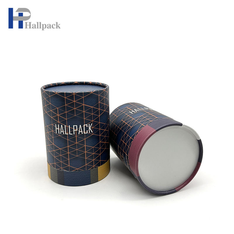 Nuevo diseño de velas, conjunto de regalo, caja cilíndrica de embalaje, tubo de papel de embalaje de cartón