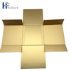 Caja de papel de empaquetado de oro plegable al por mayor de la tapa magnética de la forma cuadrada de la caja de papel