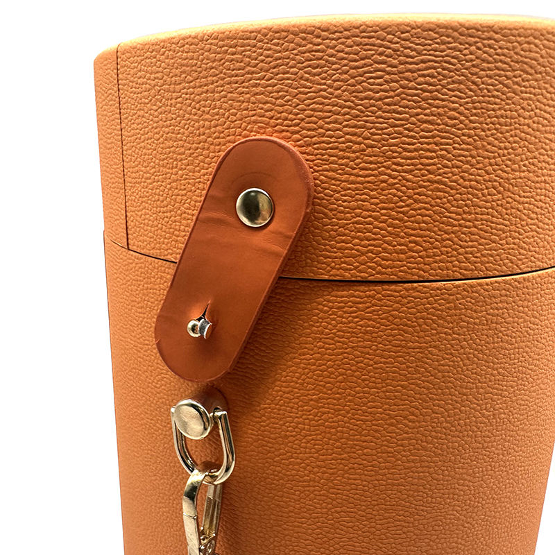 Tubo de papel de empaquetado reciclado portátil del Mooncake del embalaje de papel de la comida con la cadena