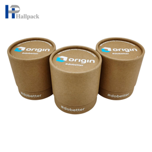 Tubos cosméticos de papel biodegradables Tubo de papel Kraft en blanco