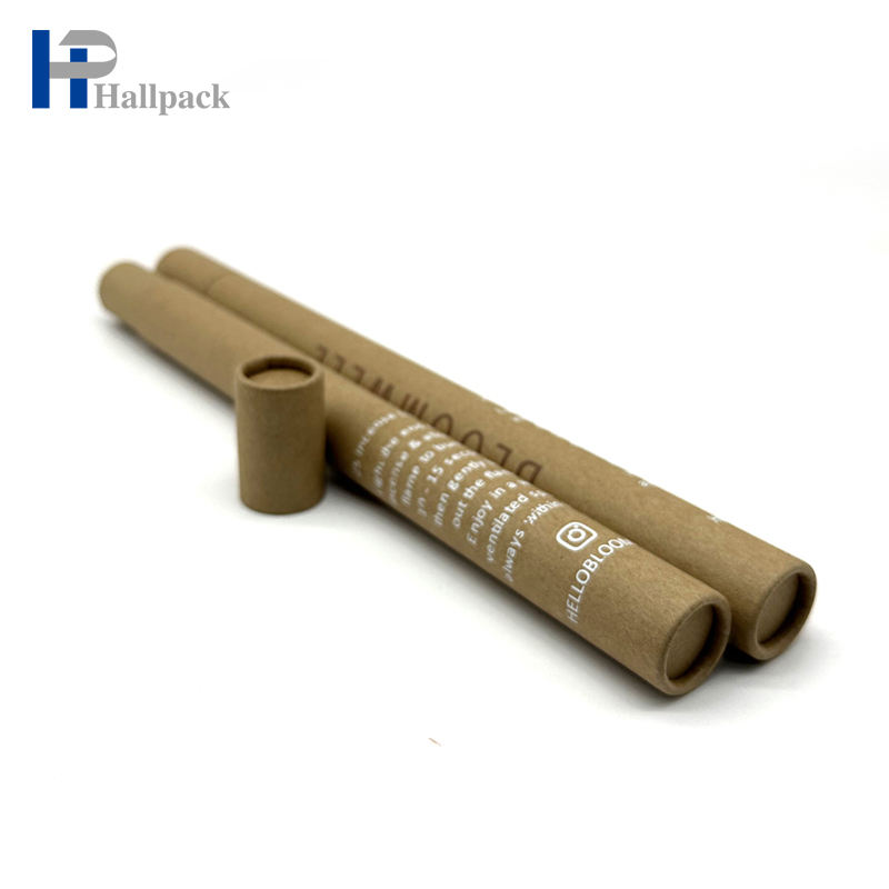 Tubo de papel largo del papel del cilindro de la tira del aromaterapia del tubo que empaqueta con la tapa