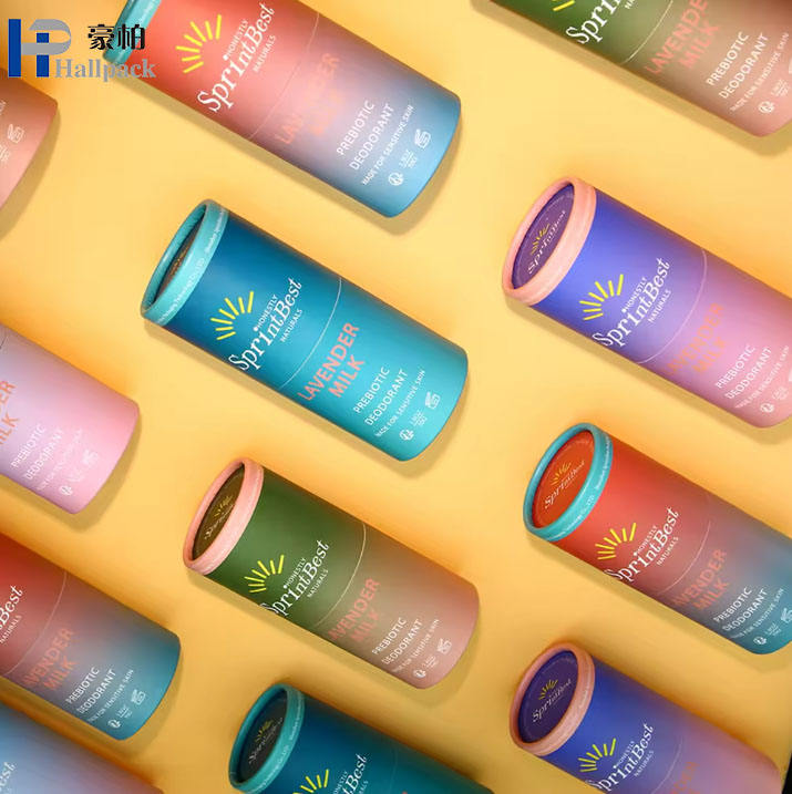 Tubo de papel que empaqueta el envase del cilindro de la cartulina de la categoría alimenticia para el empaquetado de la caja redonda del té