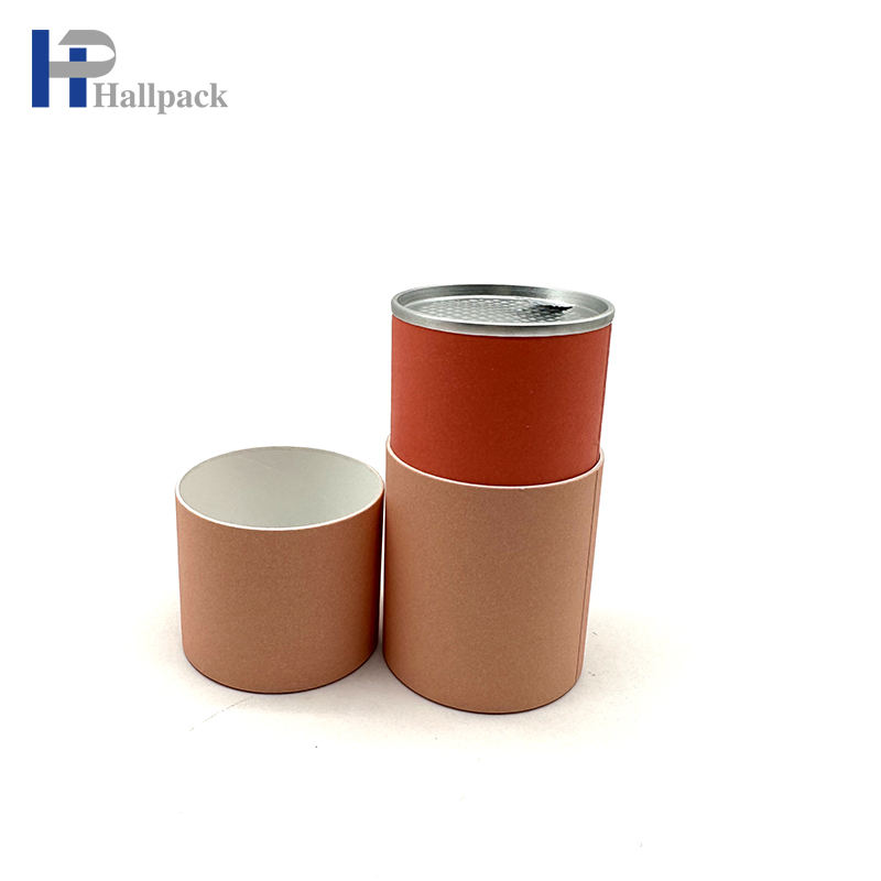 Los tubos de papel inferiores del hierro de la cubierta interior del rasgón fácil reciclaron el tubo del acondicionamiento de los alimentos del té del café