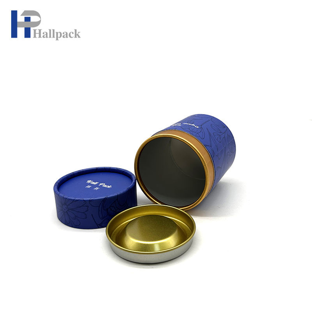 Embalaje de perfumes, dulces y alimentos, impresiones personalizadas, manejo de impresión que desaparece, tubo de papel Kraft de cartón biodegradable al por mayor para té