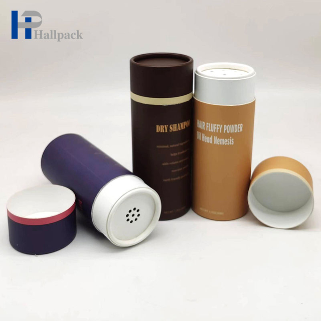 Modifique el tubo cosmético colorido biodegradable del papel de la coctelera del envase del cilindro del tamiz para requisitos particulares