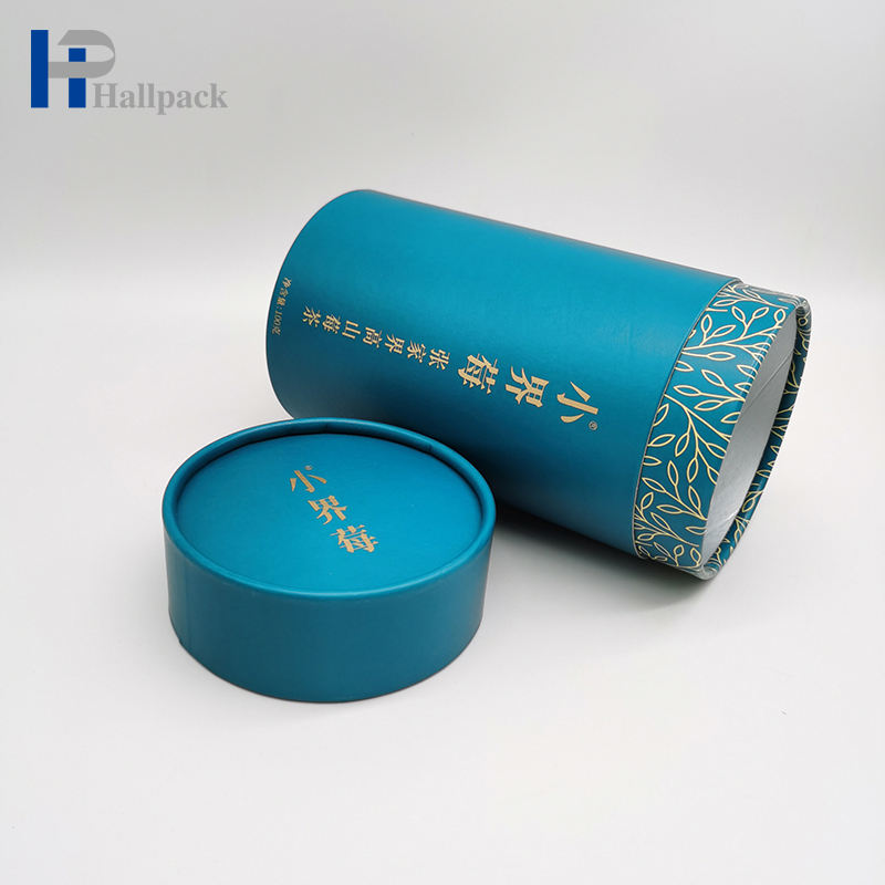 Tubos de papel reciclados al por mayor de la caja del cilindro de Kraft del café del té de la categoría alimenticia