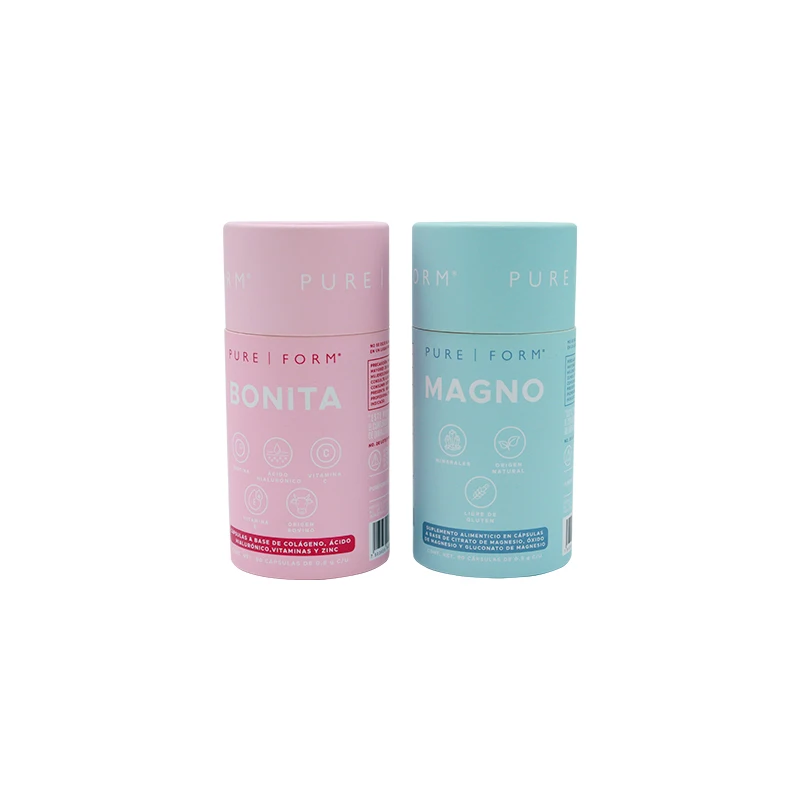 Embalaje de tubos de papel para té suelto Coffee Food Grade Paperboard Logotipo personalizado