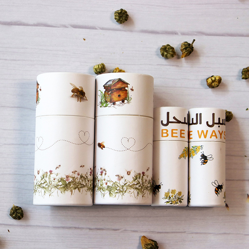 Tubos redondos de cartón kraft ecológicos para envases de té