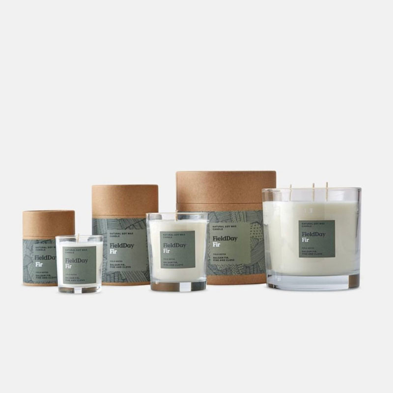 Biodegradable Logotipo Cilindro de cilindro de logotipo personalizado para envasado de velas de regalo