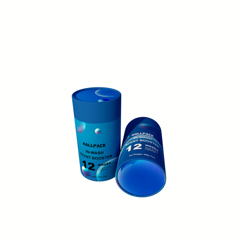 Logotipo personalizado, tubo de cartón de forma redonda, papel biodegradable, embalaje Push Up para refuerzo de aroma de lavado cosmético