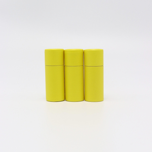 Caja de papel Kraft para cosméticos, tubo de papel de impresión en color, caja de embalaje, tubo de lápiz labial personalizado biodegradable, embalaje de tubo de cartón