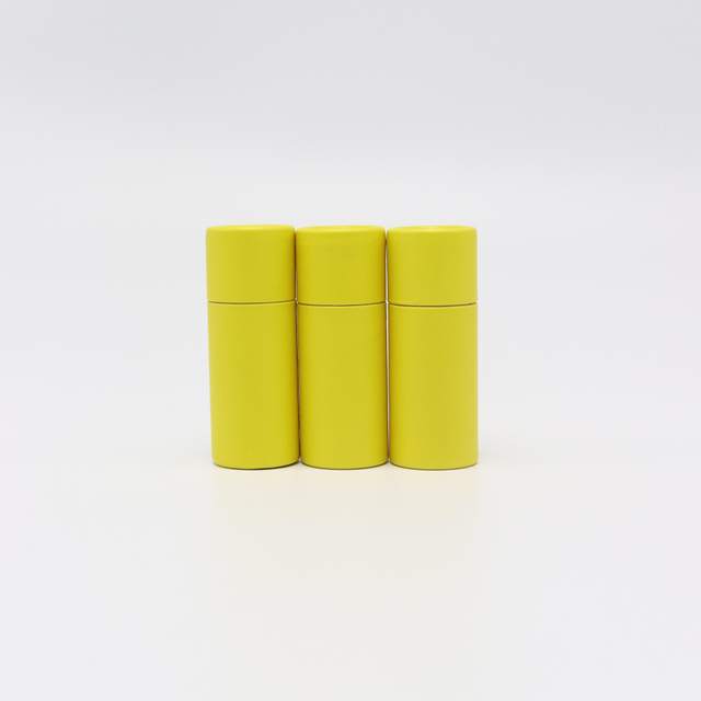 Caja de papel Kraft para cosméticos, tubo de papel de impresión en color, caja de embalaje, tubo de lápiz labial personalizado biodegradable, embalaje de tubo de cartón