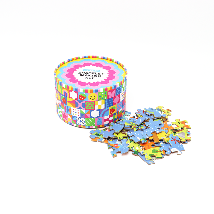 Embalaje personalizado respetuoso con el medio ambiente para regalo y artesanía, caja cilíndrica de cartón, embalaje de tubo de papel para niños, rompecabezas de juguete
