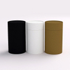 Paquete de cosméticos biodegradable, caja redonda de cartón Kraft reciclado, tubo de papel de embalaje de calidad alimentaria para té, superventas